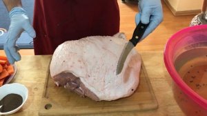 ПОЛНОЕ приготовление Свиного Окорока !!! Маринад , сухая мариновка , приготовление в духовке !!!