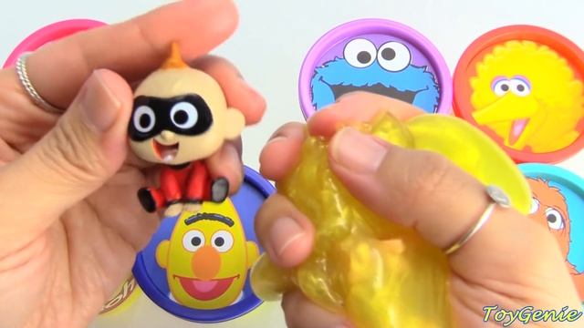 Sesame Street Play Doh Surprises Teach Colors with Elmo Cookie Monster смотреть онлайн