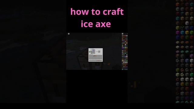how to craft ice axe #howto #miltan #minecraft смотреть онлайн