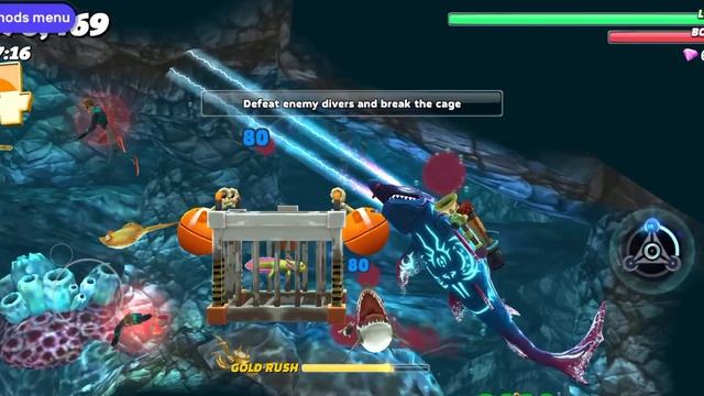 Hungry Shark World Mod Menu 5.0.2 Unlimited Money & Unlock All Shark Game Play Part 75 смотреть онлайн
