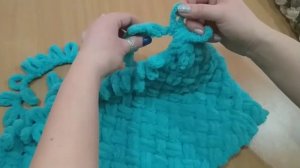 Вязание  пальцами  шапки  урок N2