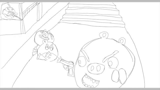 angry birds fan art speedpaint смотреть онлайн