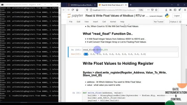 008 | Read and Write Float Values of Modbus RTU or Serial Device in Python | Pymodbus | смотреть онлайн
