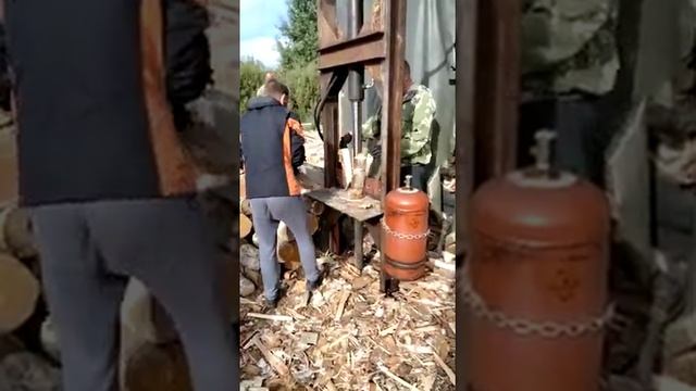 дровокол гидравлический, вертикальны смотреть онлайн
