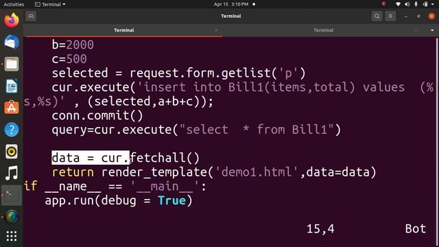 Billing creation using Flask смотреть онлайн