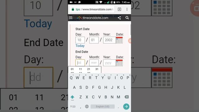 How to find days between 2 dates On mobile. смотреть онлайн