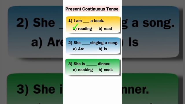 Present Continuous Tense | English grammar Test #english #quiz #tenses #grammarquiz #viral смотреть онлайн