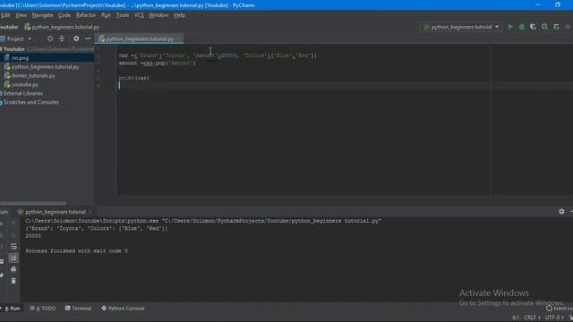 Python Tutorial for Beginners 4 - Dictionary смотреть онлайн