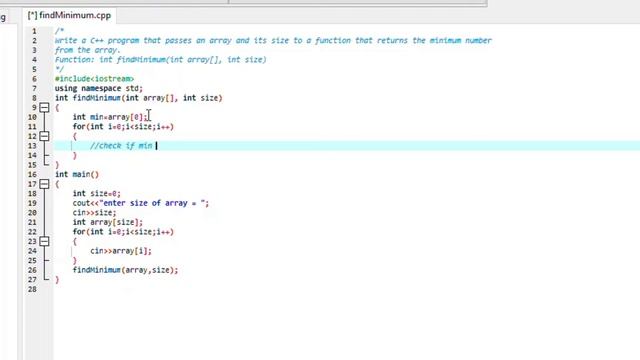 find minimum number in array c++ | smallest number in array c++ | how to learn | UCP | in Urdu/Hind смотреть онлайн