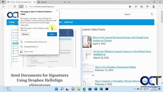 How To Enable Internet Explorer And Also Use Internet Explorer Mode In Windows 11