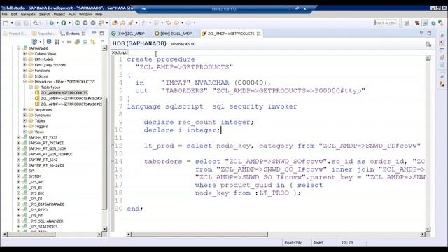 Debugging AMDP from ABAP to HANA system смотреть онлайн