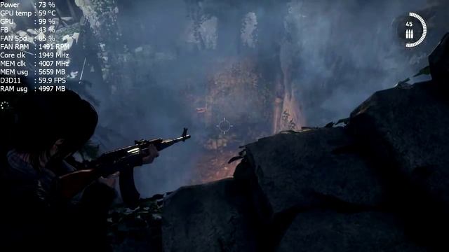 MSI GeForce GTX 1060 ARMOR 6GB OCV1 - Rise Of The Tomb Raider - 1920x1080 Very High Setting смотреть онлайн