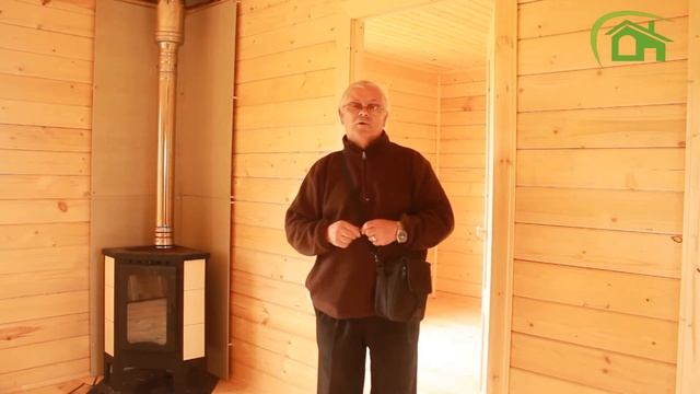 Брусовой дом 6х8 с террасой ||| СК Дачник смотреть онлайн