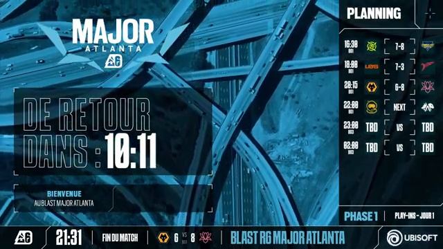 BLAST R6 MAJOR Atlanta - Phase 1 - Jour 1 смотреть онлайн
