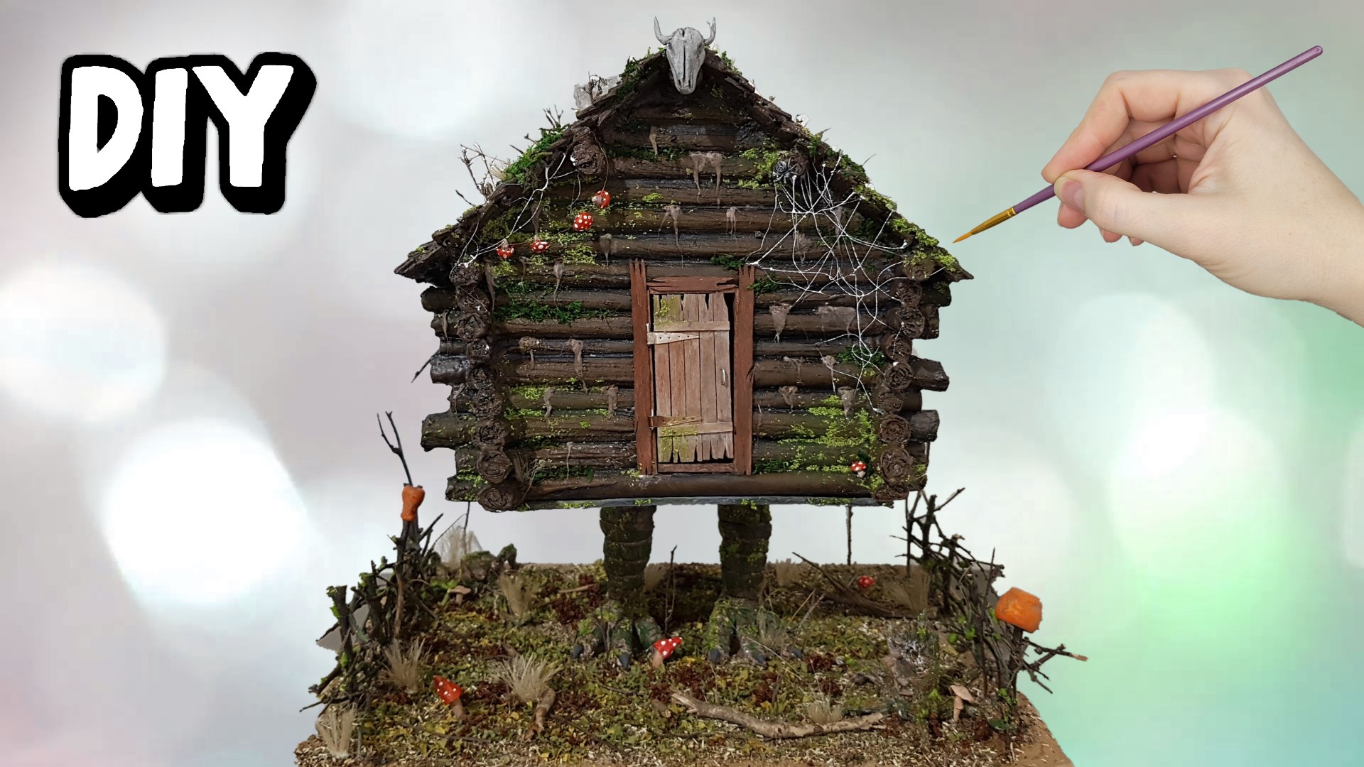 Избушка на курьих ножках из картона своими руками / DIY смотреть онлайн