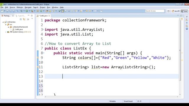 How To Convert Array To List | Java Program To Convert An Array Into A List | Java Array To List