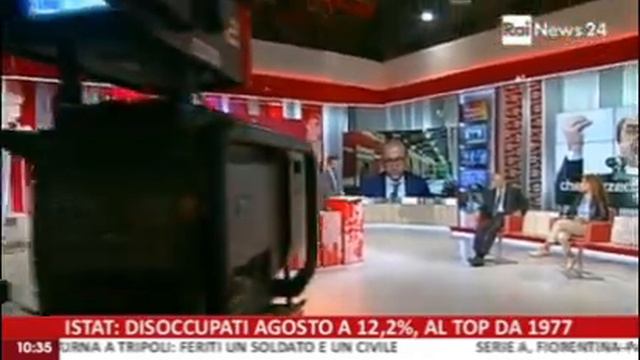 Antonio Di Pietro a RaiNews 24 - 1 10 2013 смотреть онлайн