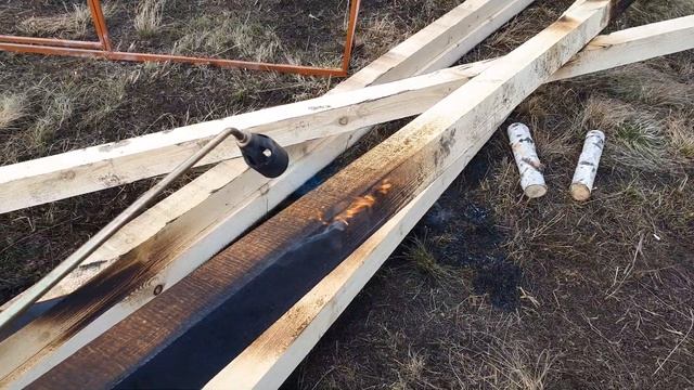 Обжиг бруса для теплицы смотреть онлайн