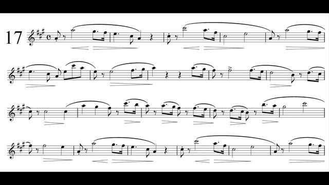 Concone 50 No.17 - Solo Baritone Saxophone смотреть онлайн