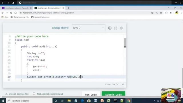 53:Java Varargs Simple Addition || Hackerrank java solutions смотреть онлайн