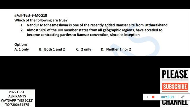 UPSC 2021 PRELIMS REVISION DAY 13 | 625 SOLVED MCQS | ULTIMATE REVISION SERIES FOR SERIOUS ASPIRANT смотреть онлайн