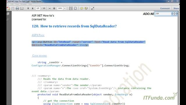 How to bind data using SqlDataReader and where to use SqlDataReader? смотреть онлайн