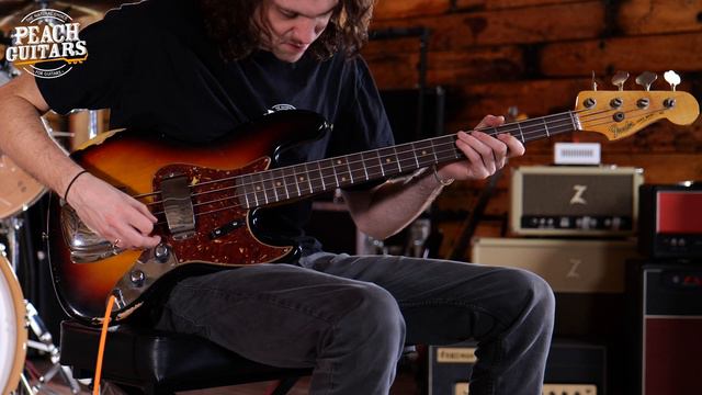 No Talking...Just Tones | Fender Custom Shop '62 Jazz Bass Relic 3-Colour Sunburst смотреть онлайн