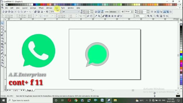 WhatsApp logo in Corel draw | what's app logo Corel draw 12 | Corel draw tutorial in Hindi смотреть онлайн