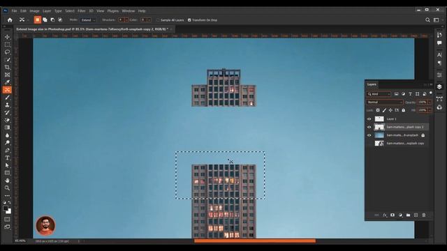Content Aware Move Tool | How to Extend Image Size in Photoshop 2023 | Urdu | Hindi смотреть онлайн