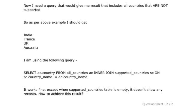 MySQL : MySQL Inner Join Query To Get Records Not Present in Other Table смотреть онлайн