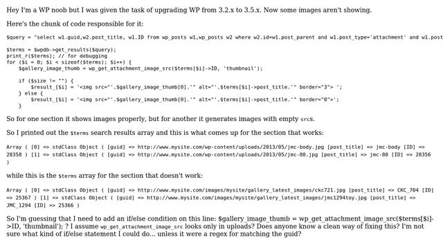Wordpress: Post-upgrade problems: Image URL in DB, but not showing смотреть онлайн