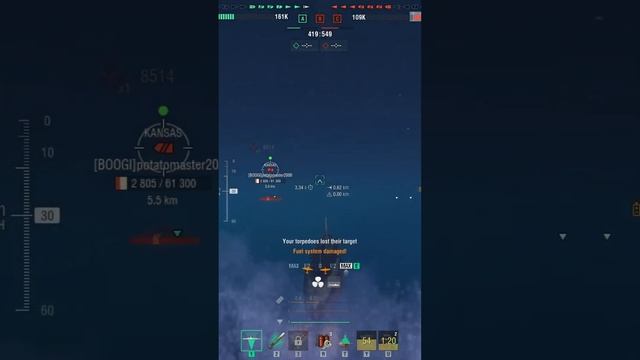 World of Warships Salmon Submarine 100k dmg смотреть онлайн