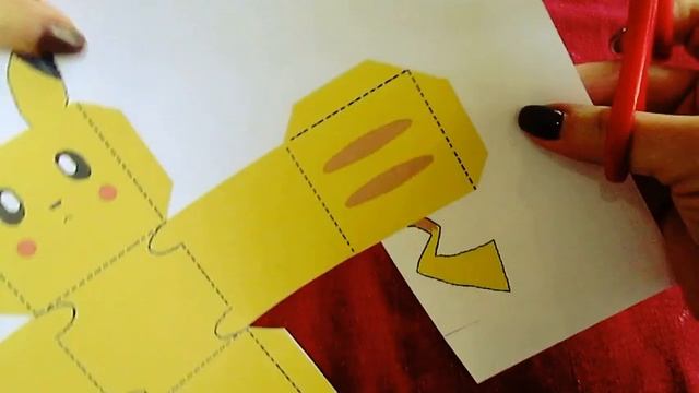 Объемная игрушка из бумаги Пикачу смотреть онлайн