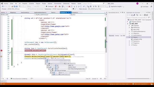 D _ 1 - 3 / Manipulación estructuras JSON - Utilización de estructuras Dynamic смотреть онлайн