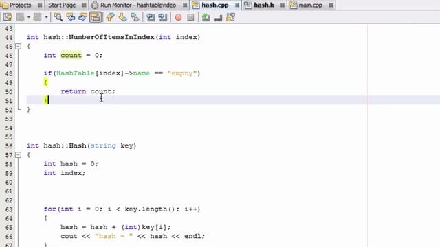 How to Create A Hash Table Project in C++ (Part 7) Defining the Number of Items Helper Function смотреть онлайн