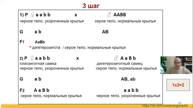 Нетипичная задача на закон Моргана смотреть онлайн