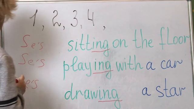 Present Continuous Tense. Настоящее длительное время. Урок 26. English for kids смотреть онлайн