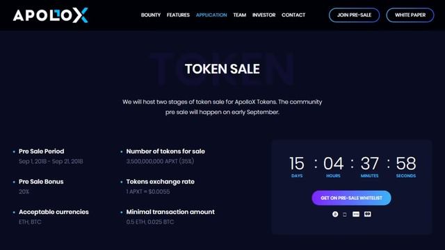 Разбор ApolloX (APXT) | Детали ICO смотреть онлайн