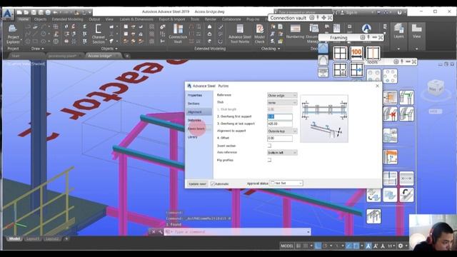 Advance steel _ Create Access bridge смотреть онлайн
