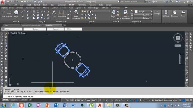 Rotating with Copy and Reference in AutoCad Tips & Tricks in Urdu/Hindi смотреть онлайн