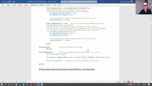 MS-Access Fixing Form Button Macros and Fixing VBA Code - Southern Dog Club DB Solution - Buttons. смотреть онлайн