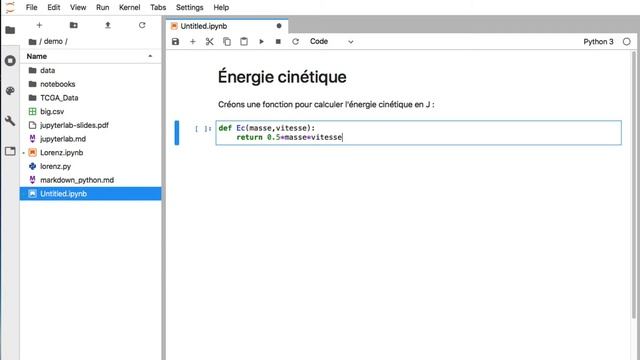 Présentation "Jupyter notebook" en ligne смотреть онлайн