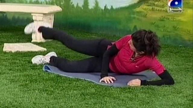 Maryam Adnan, Red On Black Spandex, Inner Outer Thigh Workout. смотреть онлайн