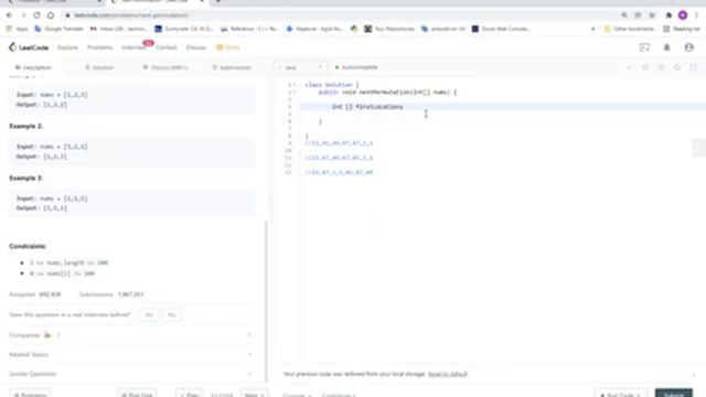 LeetCode 0031 Next Permutation смотреть онлайн