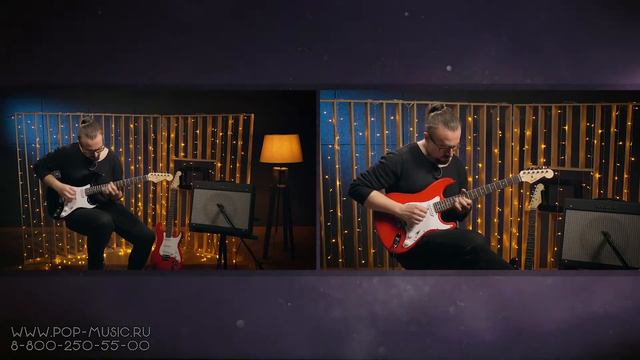 FENDER SQUIER MM STRATOCASTER HARD TAIL дешевый стратокастер смотреть онлайн
