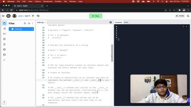 Python Iterator смотреть онлайн