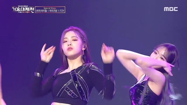 수진&소연((여자)아이들) X 유리&민주(아이즈원) X 예지&류진(ITZY) - Reflection, MBC 201231 방송 смотреть онлайн