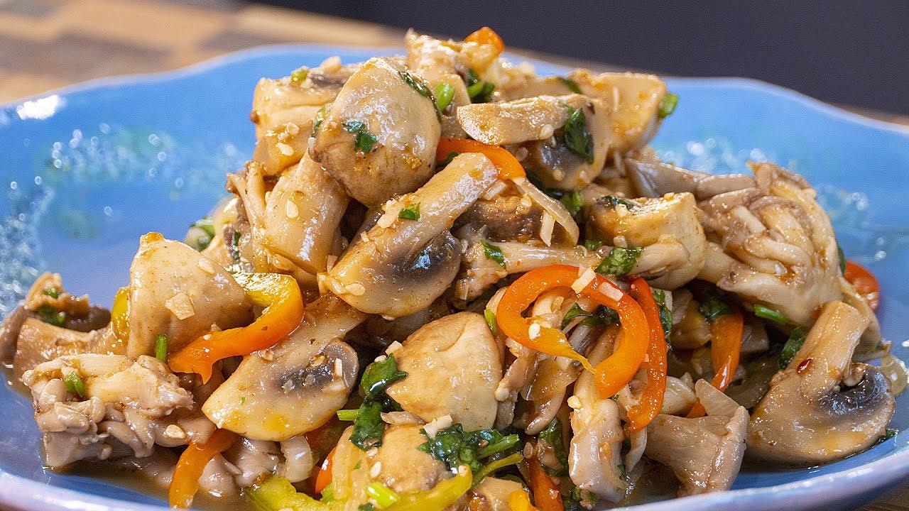 Шампиньоны по-корейски. Люблю такие закуски смотреть онлайн