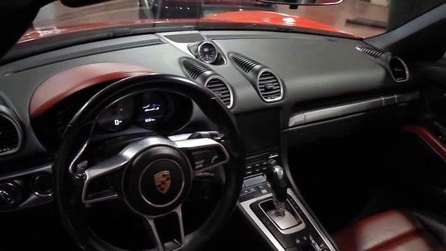2017 Porsche 718 Boxster S PDK Guards Red w/ 2-Tone Bordeaux and Black Leather 65k Miles! смотреть онлайн