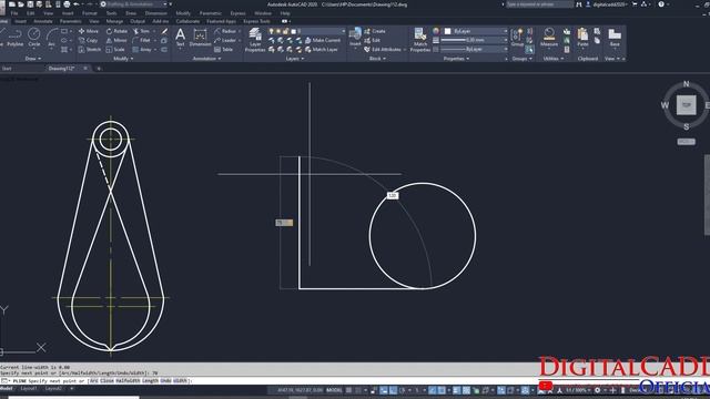AutoCAD Mechanical Tutorial For Beginner | AutoCAD Tutorial for Mechanical Engineering| Digital CAD смотреть онлайн